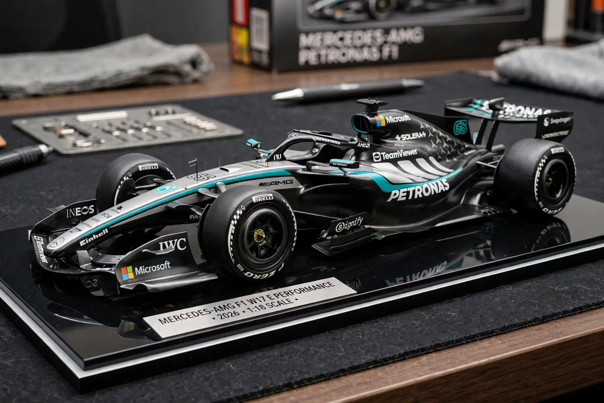Muse Image generated Formula One model car product image