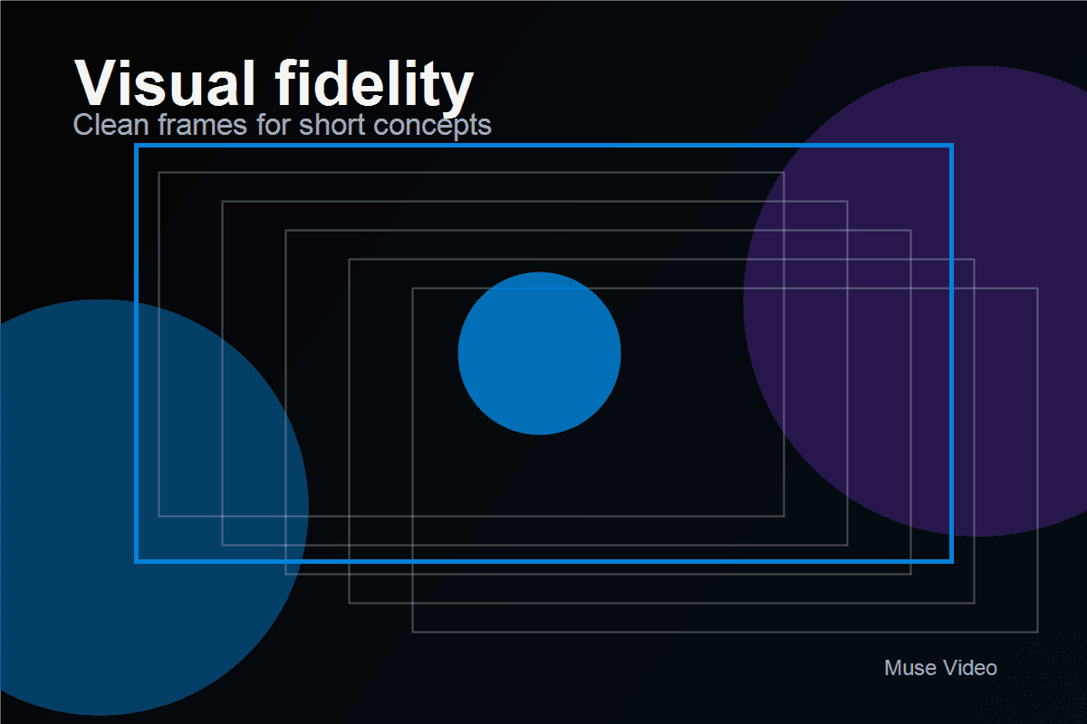 Visual fidelity for short clips visual for Muse Video